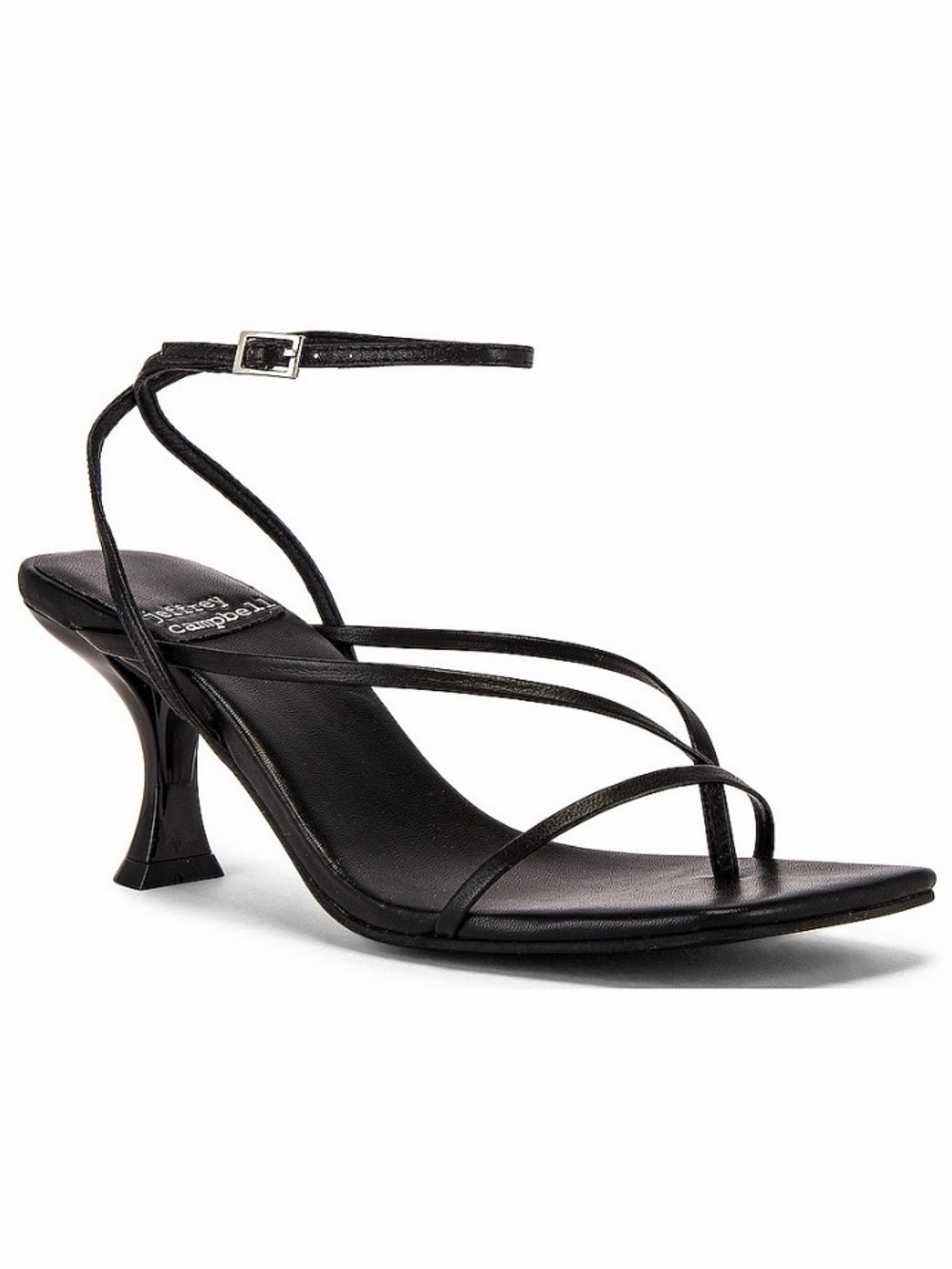 Jeffrey Campbell Fluxx Sandal in Black. Size 7.5.